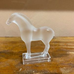 Lalique Crystal Tang Horse